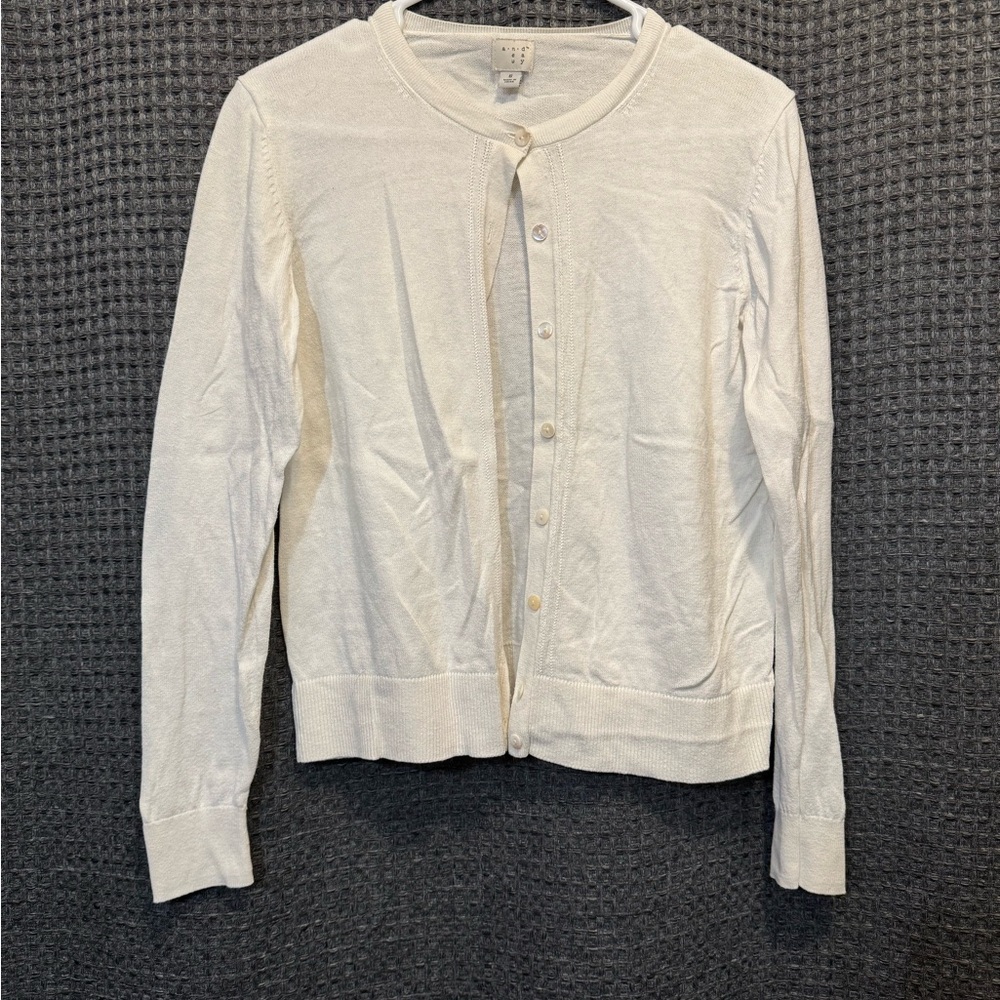 J.Crew White Cardigan